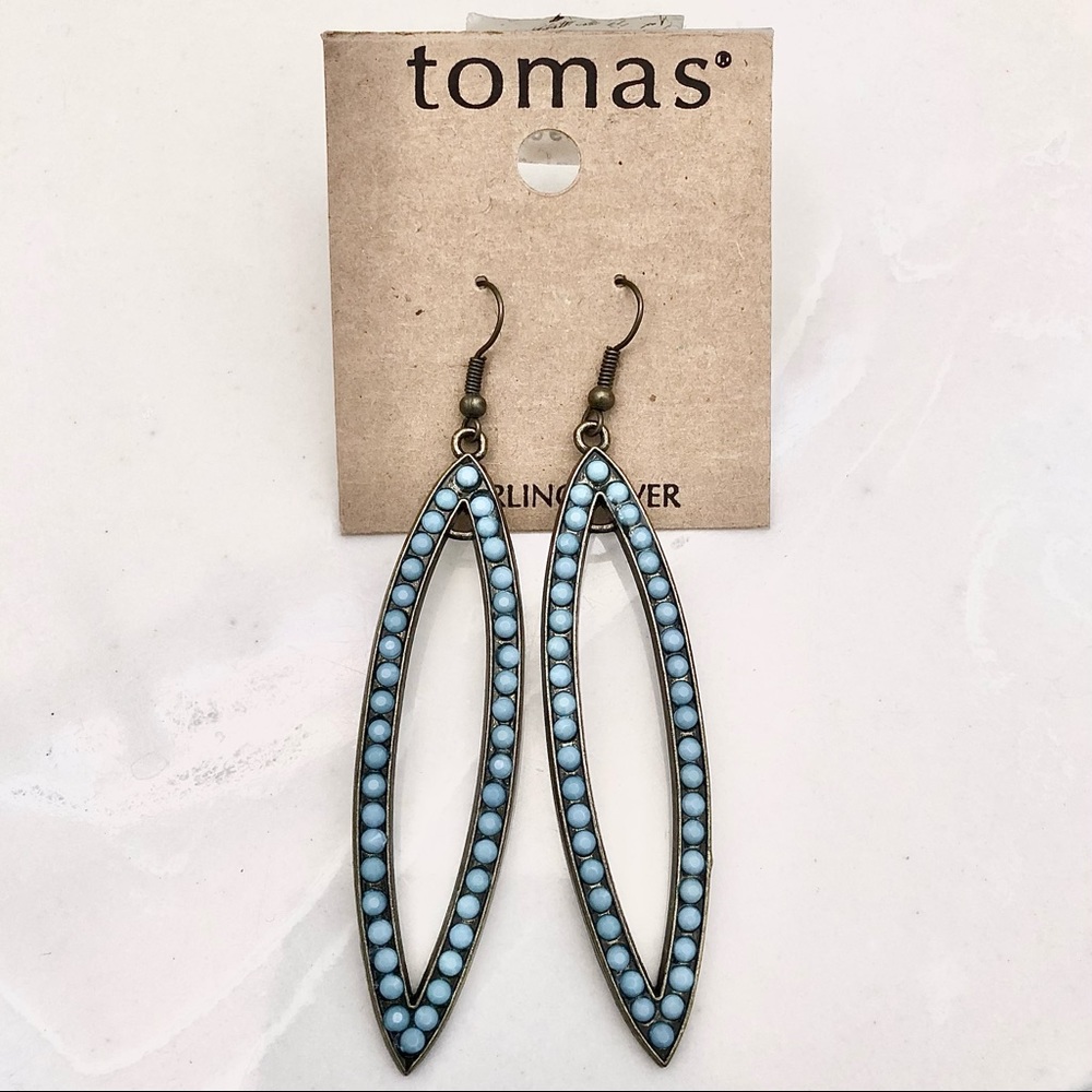 BOGOFREE Turquoise Teardrop Earrings
